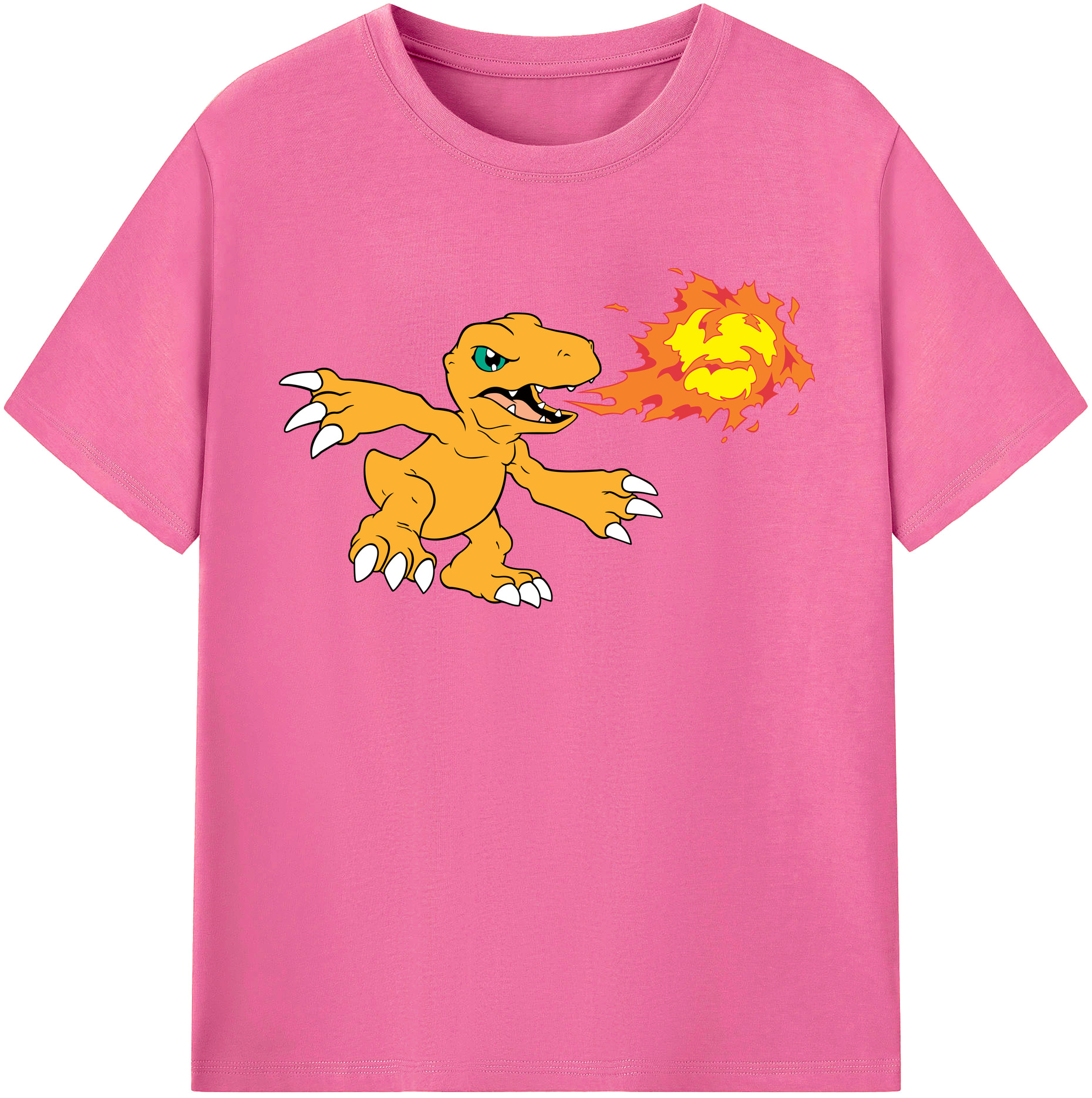 （画像用） Digimon デジタルモンスター/デジモン レディースカジュアルプリントTシャツ（綿100％）
